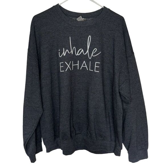 Inhale and Exhale Graphic Crewneck - Picture 1 of 5